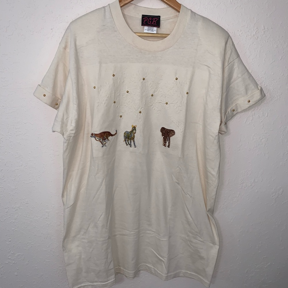 PGB Designs by Gepetto Vintage Animal XL T-Shirt